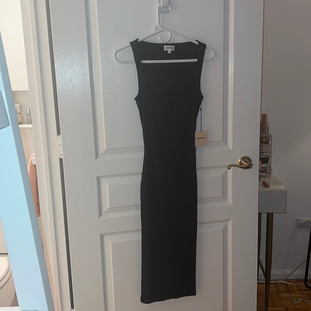 NEW Superdown black midi dress